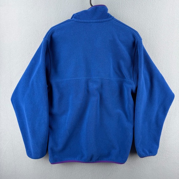 Patagonia Synchilla Snap T Sweater Mens Small Blue Fleece Pullover - Picture 11 of 16